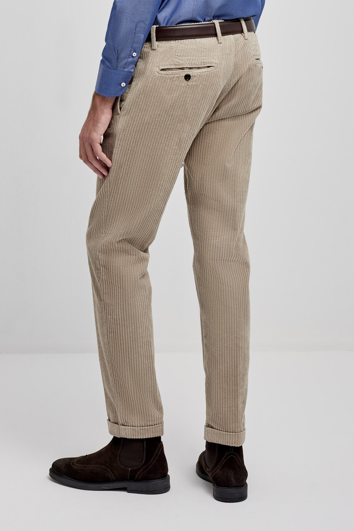 Brick cotton pants